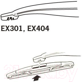 Щетка стеклоочистителя Trico ExactFit / EX304