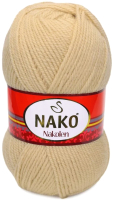 Пряжа для вязания Nako Nakolen 49% шерсть, 51% акрил / 219 (210м, песочный) - 