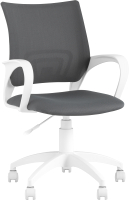 Кресло офисное TopChairs ST-Basic-W / ST-BASIC-W/26-2 (серый/белый) - 