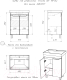 Миниатюра изображения товара Тумба под умывальник Айсберг Енисей 60 Мечта без ящика (дуб сонома)