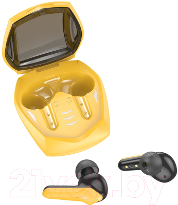Беспроводные наушники Hoco EW28 TWS (черный/желтый)