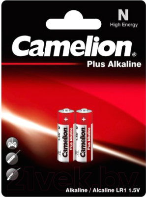 Комплект батареек Camelion LR1-BP2 (12/384)