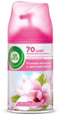 Сменный блок для освежителя воздуха Air Wick Freshmatic Refill Magnolia & Cherry Blossom (250мл)