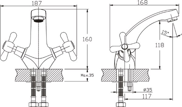 Смеситель Haiba HB1025