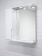 Миниатюра изображения товара Шкаф с зеркалом для ванной Домино Optima 65 (левый, глянец)