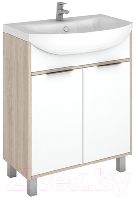 Изображение товара Тумба под умывальник Домино Амур 70 Prime без ящика (дуб сонома)