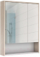 Шкаф с зеркалом для ванной Домино Prime 70 (дуб сонома) - 