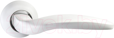 Изображение товара Ручка дверная Puerto Пиката / INAL 519-08 MSW/CP (матовый супер белый/хром блестящий)