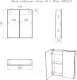 Миниатюра изображения товара Шкаф для ванной Айсберг Норма 60 2 двери
