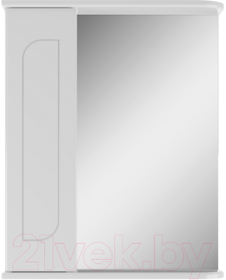 Шкаф с зеркалом для ванной Айсберг Радуга 55 (белый)