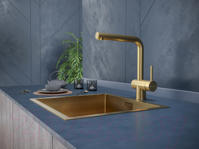 Изображение товара Смеситель Paulmark Dosse Do214418-BG (брашированное золото)