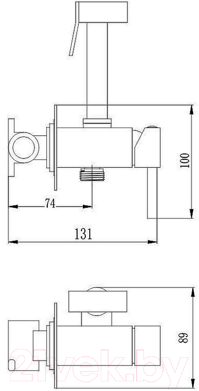 Гигиенический душ Haiba HB5512-4