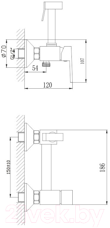 Гигиенический душ Haiba HB5513-4