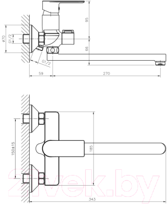 Смеситель Haiba HB22505