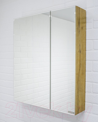 Шкаф с зеркалом для ванной Домино Bruno 60