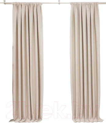 Изображение товара Комплект штор Модный текстиль 112MT391001 (260x250, 2шт, жемчужный)