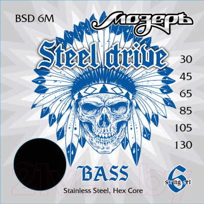Струны для бас-гитары Мозеръ Steel Drive / BSD-6M