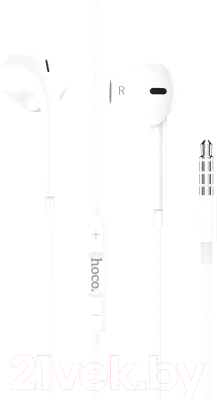 Изображение товара Наушники-гарнитура Hoco M101 (1.2м, белый)