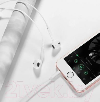 Изображение товара Наушники-гарнитура Hoco M101 (1.2м, белый)