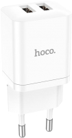 Адаптер питания сетевой Hoco N25 (белый) - 