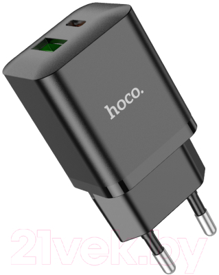 Адаптер питания сетевой Hoco N28 (черный)