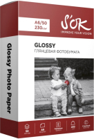 

Фотобумага SAKURA, S'OK А6, 230г/м2, 50л / SA6230050G