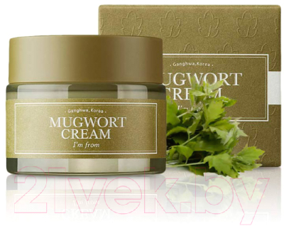 Крем для лица I'm From Mugwort Cream Успокаивающий с экстрактом полыни  (50г)