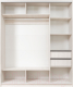 Миниатюра изображения товара Шкаф-купе Рэйгрупп 233 YSX Elgon РГ-07.02 (ясень снежный/сосна/хром)