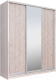 Миниатюра изображения товара Шкаф-купе Рэйгрупп 176 YSX Elgon РГ-09.02 (ясень снежный/сосна/хром)