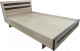 Двуспальная кровать Барро М2 КР-017.11.02-27 160x200 (дуб сонома) - 