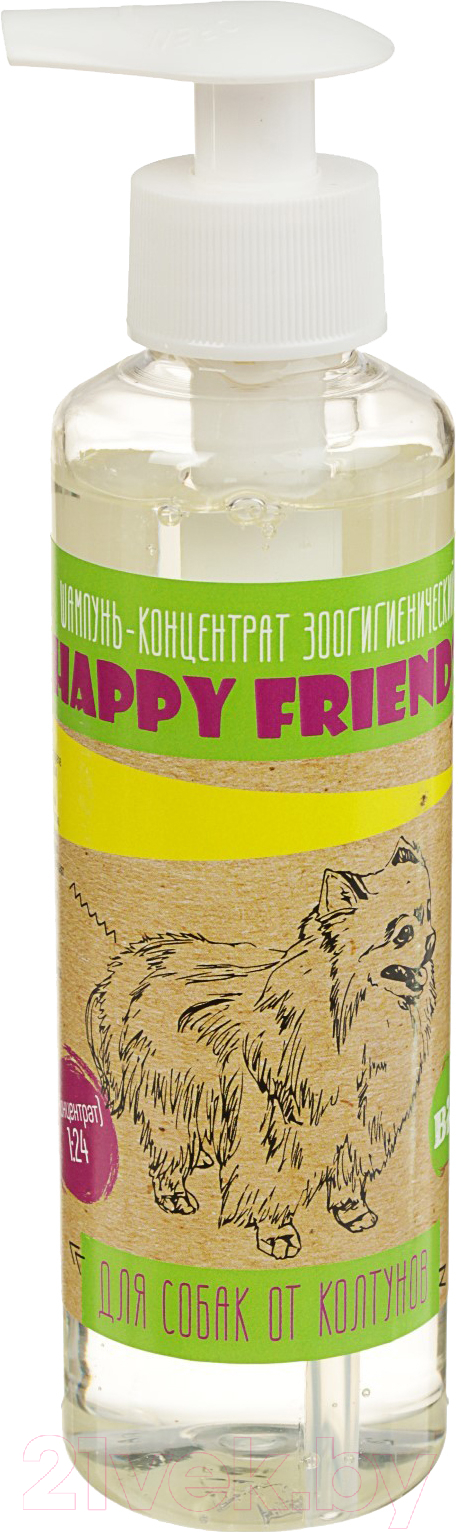 Шампунь для животных Happy Friends Для собак от колтунов (240мл)