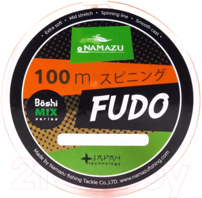 Леска монофильная Namazu Fudo 0.4мм (100м, оранжево-желтый)