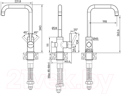 Изображение товара Смеситель Paulmark Logas Lo213021-401TB (антрацит)