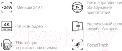 Изображение товара Квадрокоптер DJI Mini 3 Pro (No RC)