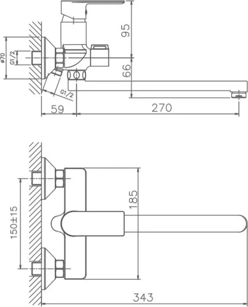 Смеситель Haiba HB22505-3