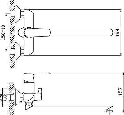 Смеситель Haiba HB22804