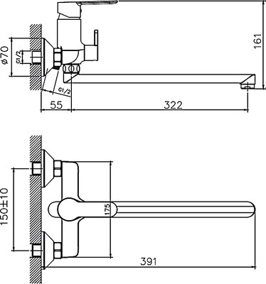 Смеситель Haiba HB22557-8