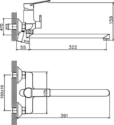 Смеситель Haiba HB22559