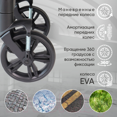 Изображение товара Детская прогулочная коляска Sweet Baby Carisma (черный)