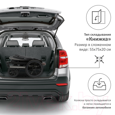 Изображение товара Детская универсальная коляска Sweet Baby Ricci 2 в 1 (черный)