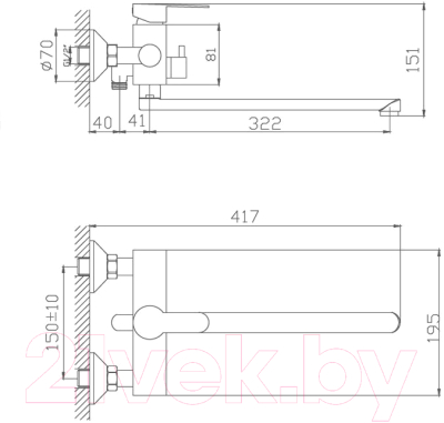 Смеситель Haiba HB22801