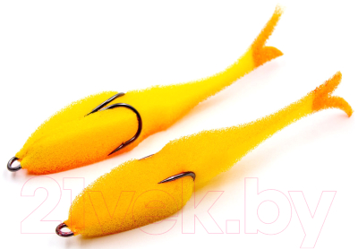 Изображение товара Мягкая приманка Yaman Devious Minnow на двойнике 105мм / Y-DM105-20 (20 UV, 5шт)