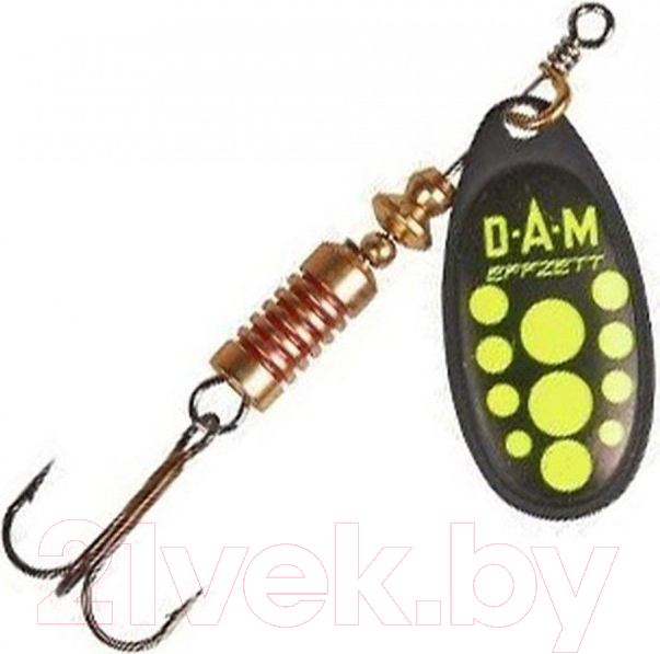 Блесна DAM FZ Standard Spinner 5 S / 5131005 (черный/желтый)