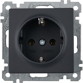 Розетка Mutlusan Daria 2100 600 0284 (черный) - 