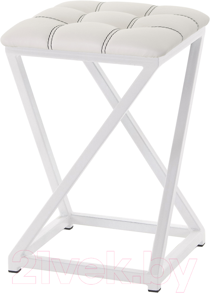 Табурет AMC Comfort 8К6.12 (кожзам белый/белый)