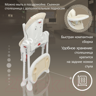 Изображение товара Стульчик для кормления Sweet Baby Luxor Classic (кремовый)