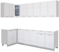 

Готовая кухня Интерлиния, Мила 12x26 без столешницы