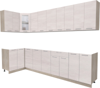 

Готовая кухня Интерлиния, Мила 12x30 без столешницы