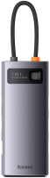 USB-хаб Baseus Metal Gleam Series 7-in-1 / WKWG040013 (серый) - 