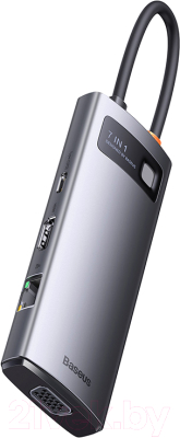 USB-хаб Baseus Metal Gleam Series 7-in-1 / WKWG040013 (серый)